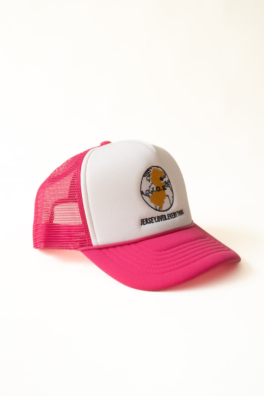 J.O.E Trucker Hat (Pink)