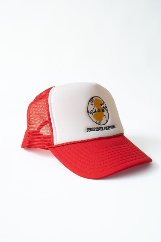 J.O.E Trucker Hat (Red)